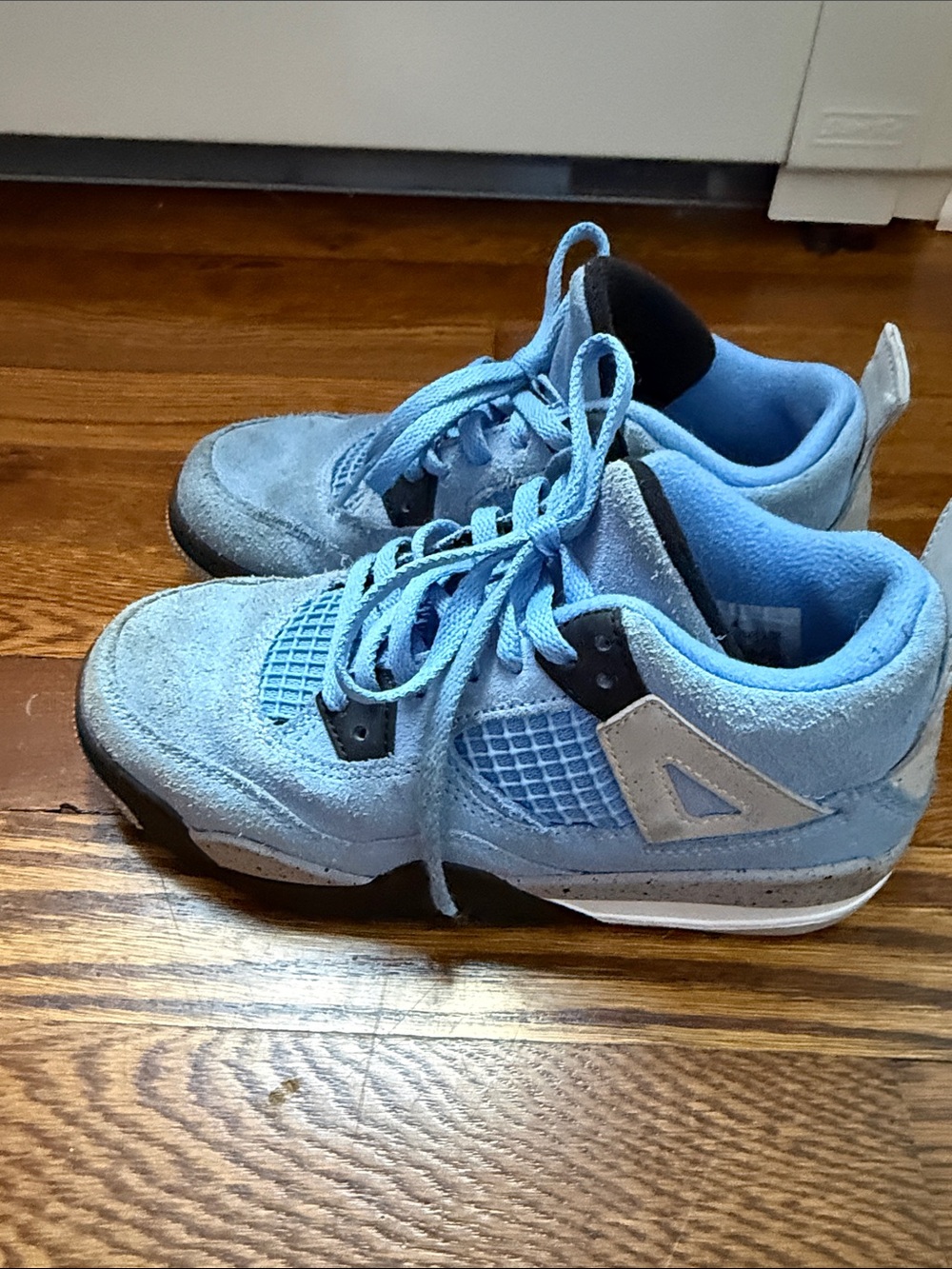 Jordan Kids Light Blue Suede Sneakers